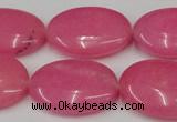 CCN546 15.5 inches 18*25mm oval candy jade beads wholesale