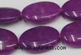 CCN549 15.5 inches 18*25mm oval candy jade beads wholesale