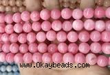 CCN5534 15 inches 8mm round candy jade beads Wholesale