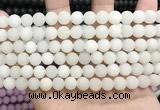 CCN5574 15 inches 8mm round matte candy jade beads Wholesale