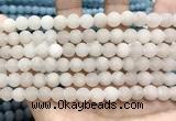 CCN5580 15 inches 8mm round matte candy jade beads Wholesale