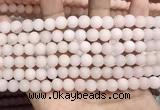 CCN5581 15 inches 8mm round matte candy jade beads Wholesale