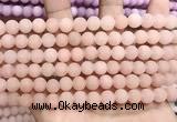 CCN5584 15 inches 8mm round matte candy jade beads Wholesale