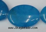 CCN559 15.5 inches 25*35mm oval candy jade beads wholesale