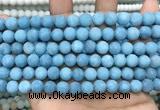 CCN5611 15 inches 8mm round matte candy jade beads Wholesale