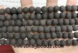 CCN5630 15 inches 8mm round matte candy jade beads Wholesale