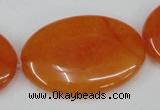 CCN565 15.5 inches 25*35mm oval candy jade beads wholesale