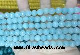 CCN5661 15 inches 8mm faceted round candy jade beads