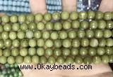 CCN5671 15 inches 8mm faceted round candy jade beads