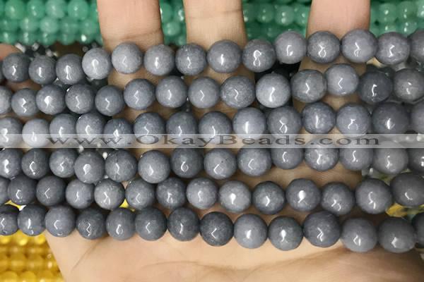 CCN5690 15 inches 8mm faceted round candy jade beads