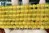 CCN5707 15 inches 8mm faceted round candy jade beads