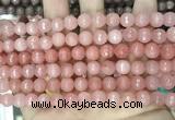 CCN5715 15 inches 8mm faceted round candy jade beads