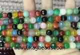 CCN5742 15 inches 8mm faceted round candy jade beads