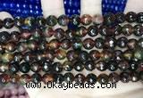 CCN5745 15 inches 8mm faceted round candy jade beads