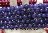 CCN5799 15 inches 10mm faceted round candy jade beads