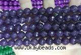 CCN5800 15 inches 10mm faceted round candy jade beads