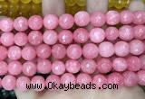 CCN5802 15 inches 10mm faceted round candy jade beads