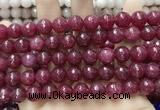 CCN5804 15 inches 10mm faceted round candy jade beads