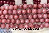 CCN5807 15 inches 10mm faceted round candy jade beads