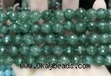 CCN5825 15 inches 10mm faceted round candy jade beads