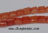 CCN585 15.5 inches 8*8mm square candy jade beads wholesale