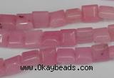 CCN586 15.5 inches 8*8mm square candy jade beads wholesale