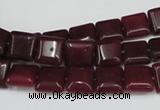 CCN589 15.5 inches 10*10mm square candy jade beads wholesale