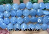 CCN5890 15 inches 15mm flat round candy jade beads Wholesale