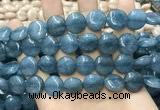 CCN5896 15 inches 15mm flat round candy jade beads Wholesale