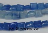 CCN590 15.5 inches 8*8mm square candy jade beads wholesale