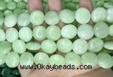 CCN5900 15 inches 15mm flat round candy jade beads Wholesale