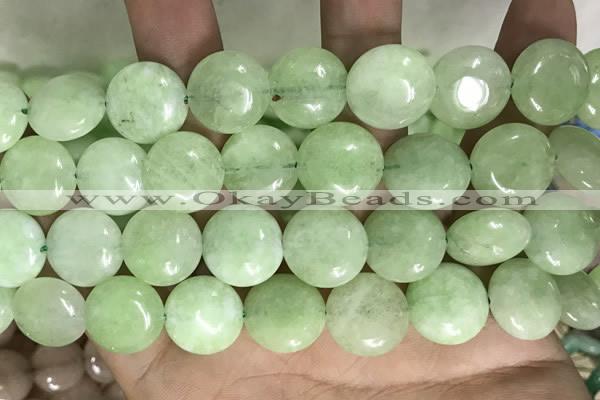 CCN5902 15 inches 15mm flat round candy jade beads Wholesale