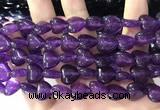 CCN5930 15 inches 12*12mm heart candy jade beads Wholesale