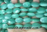 CCN5973 15 inches 13*18mm faceted oval candy jade beads