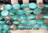 CCN5975 15 inches 13*18mm faceted oval candy jade beads