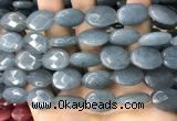 CCN5981 15 inches 13*18mm faceted oval candy jade beads