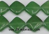 CCN599 15.5 inches 15*15mm diamond candy jade beads wholesale