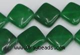 CCN600 15.5 inches 15*15mm diamond candy jade beads wholesale