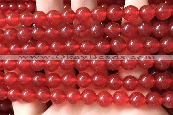 CCN6061 15.5 inches 8mm round candy jade beads Wholesale