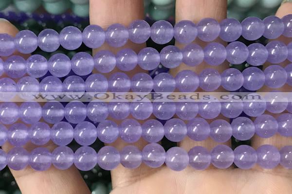 CCN6158 15.5 inches 8mm round candy jade beads Wholesale