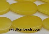 CCN616 15.5 inches 22*30mm twisted oval candy jade beads wholesale