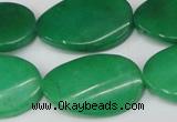 CCN619 15.5 inches 22*30mm twisted oval candy jade beads wholesale