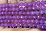 CCN6306 15.5 inches 8mm faceted round candy jade beads Wholesale