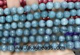 CCN6320 15.5 inches 8mm faceted round candy jade beads Wholesale