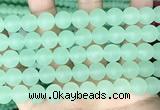 CCN6365 15.5 inches 6mm, 8mm, 10mm & 12mm round matte candy jade beads