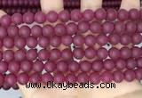 CCN6371 15.5 inches 6mm, 8mm, 10mm & 12mm round matte candy jade beads