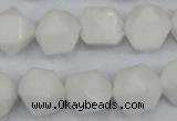 CCN660 15.5 inches 15*15mm faceted nuggets candy jade beads