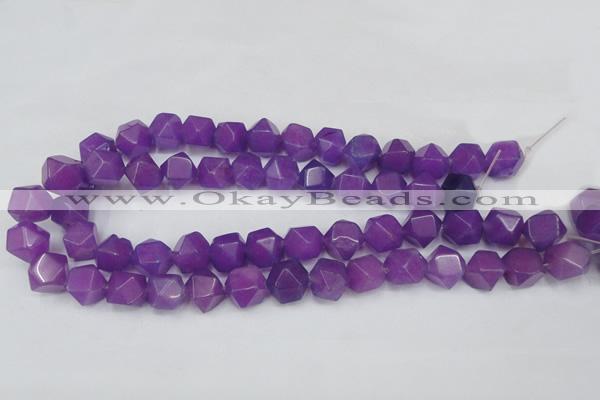 CCN664 15.5 inches 15*15mm faceted nuggets candy jade beads