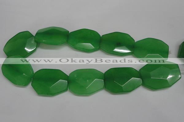 CCN697 15.5 inches 30*40mm faceted octagonal candy jade beads