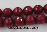 CCN757 15.5 inches 4mm faceted round candy jade beads wholesale